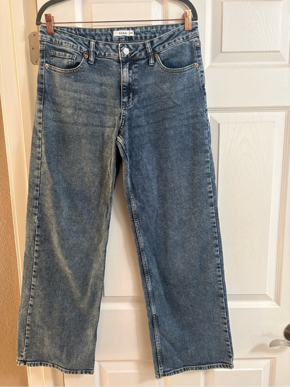 S.O.N.G. wide leg barrel leg denim jeans cotton women's 30
